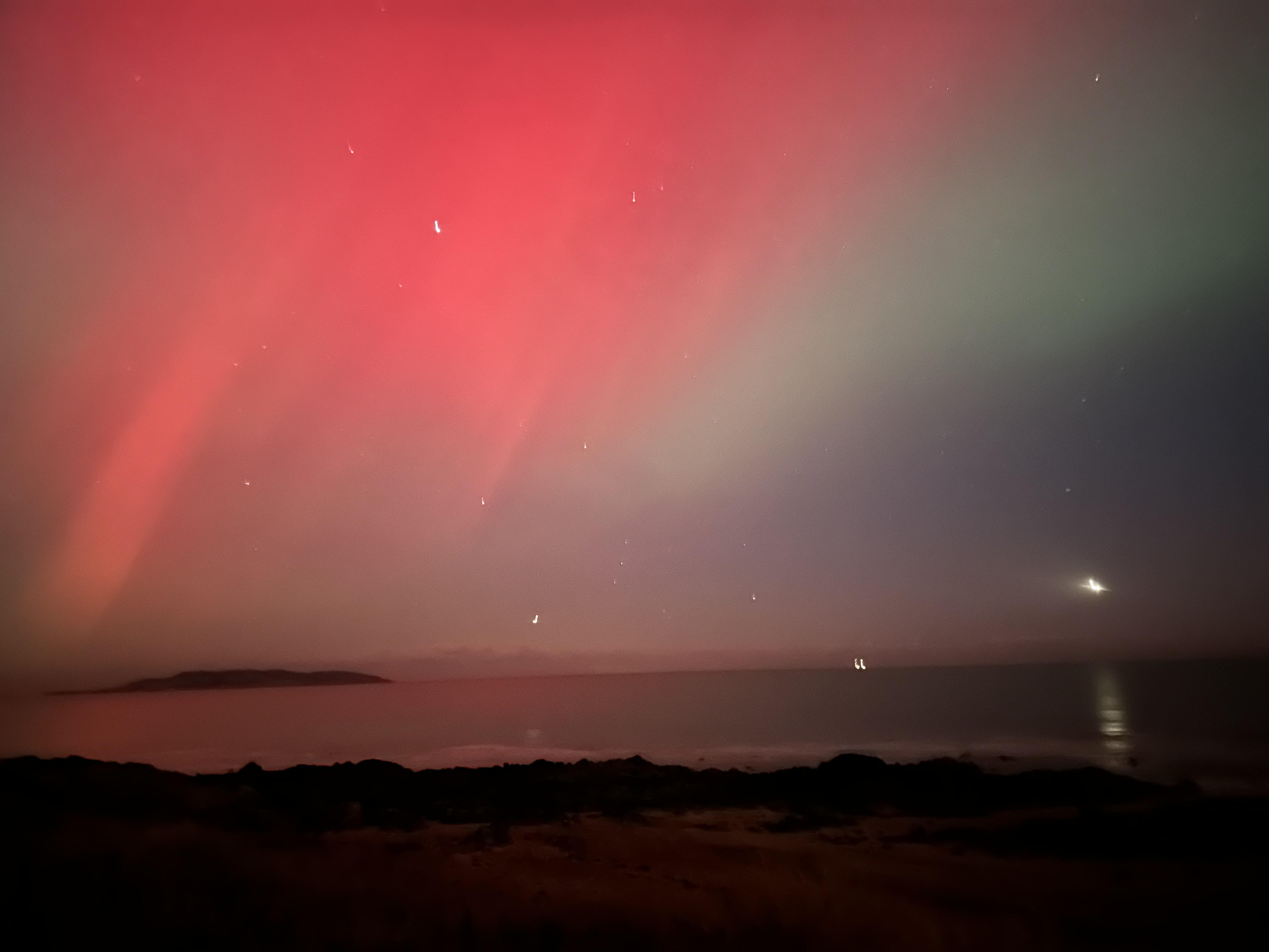 Northern lights in Ireland